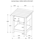  Coaster Furniture Payne 710558-S2 2-piece Coffee and 1-drawer End Table Set - White IMAGE 11