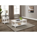  Coaster Furniture Payne 710558-S2 2-piece Coffee and 1-drawer End Table Set - White IMAGE 2