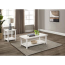  Coaster Furniture Payne 710558-S2A 2-piece Coffee and End Table Set - Distressed White IMAGE 2