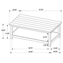  Coaster Furniture Payne 710558-S3A 3-piece Coffee and End Table Set - Distressed White IMAGE 12