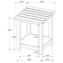  Coaster Furniture Payne 710558-S3A 3-piece Coffee and End Table Set - Distressed White IMAGE 13