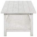  Coaster Furniture Payne 710558-S3A 3-piece Coffee and End Table Set - Distressed White IMAGE 4