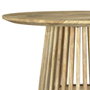  Coaster Furniture Touhy 710608 Round Solid Wood Coffee Table - Natural Mango IMAGE 3