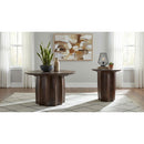  Coaster Furniture Cayenne 710777 Solid Mango Wood Accent End Table - Walnut IMAGE 7