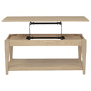  Coaster Furniture Lindenton 722758 Lift-Top Occasional Coffee Table - Blonde IMAGE 6