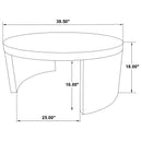  Coaster Furniture Sweeney 722828-S3 3-piece Coffee and End Occasional Table Set - Black IMAGE 10