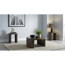  Coaster Furniture Sweeney 722838-S3 3-piece Coffee and End Occasional Table Set - Dark Walnut IMAGE 2