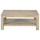  Coaster Furniture Solano 723488 Square Wood Coffee Table - Weathered Mango IMAGE 1
