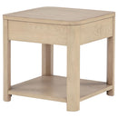  Coaster Furniture Marcelo 736057 Wood End Table with Drawer and Shelf - Light Elm IMAGE 8