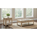  Coaster Furniture Marcelo 736058-S2 2-piece Coffee Table Set with Storage - Light Elm IMAGE 2