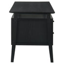  Coaster Furniture Goodson 801586 64-inch 4-Drawer Double Pedestal Computer Desk - Black IMAGE 3