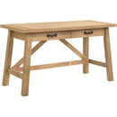  Coaster Furniture Fabian 801605 54-inch 2-drawer Computer Writing Desk  - Distressed Light Brown IMAGE 1