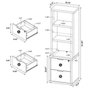  Coaster Furniture Westpark 802693-S3 3-piece Wall Unit Bookcase Set with USB - Mango IMAGE 13