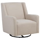  Coaster Furniture Sorrel 903930 Fabric Upholstered Swivel Glider Arm Chair - Latte IMAGE 1