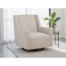  Coaster Furniture Sorrel 903930 Fabric Upholstered Swivel Glider Arm Chair - Latte IMAGE 7