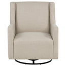  Coaster Furniture Sorrel 903930 Fabric Upholstered Swivel Glider Arm Chair - Latte IMAGE 9