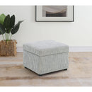  Coaster Furniture Winter 904138 Upholstered Hydraulic Lift Top Storage Ottoman - Grey IMAGE 10