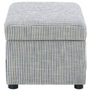 Coaster Furniture Winter 904138 Upholstered Hydraulic Lift Top Storage Ottoman - Grey IMAGE 6