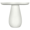  Coaster Furniture Perth 930615 17-inch Side Table with Cloud-Shaped Top - Off White IMAGE 1