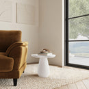  Coaster Furniture Perth 930615 17-inch Side Table with Cloud-Shaped Top - Off White IMAGE 3