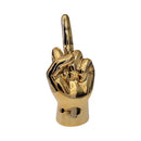 DARK GOLD MIDDLE FINGER TABLETOP SCULPTURE