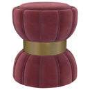 Sora 910290 Round Upholstered Ottoman Berry