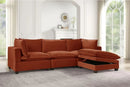 CLOUD2 RUST 4PC SECTIONAL