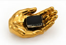 DARK GOLD HAND TRAY 7.5} DECOR
