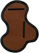 417Black-38M Oblique Acacia Wood Frame Mirror