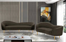 Meridian Ritz Boucle Fabric Upholstered 2PC Sofa & Loveseat