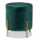 FZD190717-Green Velvet-Ottoman