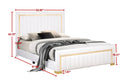 HH830-QUEEN WHITE BED