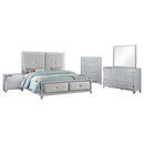 Coaster Furniture Larue 224491Q-S5 Queen 5PC Queen Bedroom Silver Set