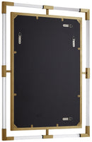 451-M Ghost Acrylic And Metal Frame Mirror