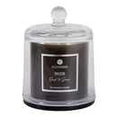 5" 6oz Noir Oud & Tobacco Glass Cloche Candle Décor Ev80586-01