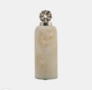 Home Glass, 14" Vase w/ Pinwheel Top, Ivory/Beige 17849-01