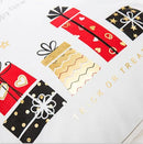 MERRY CHRISTMAS & HNY 18x18 PILLOW COVER- RED/BLACK/WHITE