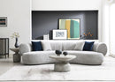 U307 Gray Modern Curved Sofa