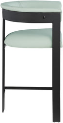 414Mint-C Romeo Vegan Leather Upholstered Counter Stool