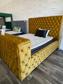 Luxe Cannes Plus Gold King TV Bed