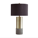 L243164 TABLE LAMP GRAY/BRASS FINISH