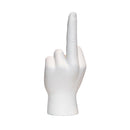 WHITE MIDDLE FINGER TABLETOP 9” DECOR