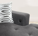 U275 GREY 3PC SECTIONAL W/USB