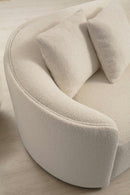 Cloe Ivory Boucle Curved RAF Sectional