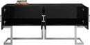307 Beth Lacquer Finish And Stainless Steel Base Buffet / Console Table