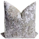 CRUSHED VELVET 22x22 PILLOW COVER-WHITE
