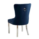 D2082 DARK NAVY VELVET DINING CHAIR