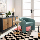 TOV-S44184 Marla Sea Blue Velvet Accent Chair