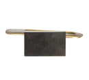 13767-02 21.75” ALUMINUM RHOMBUS ON STAND GOLD KD ACCENTS