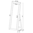 Black Oak Full Length Mirror 961653